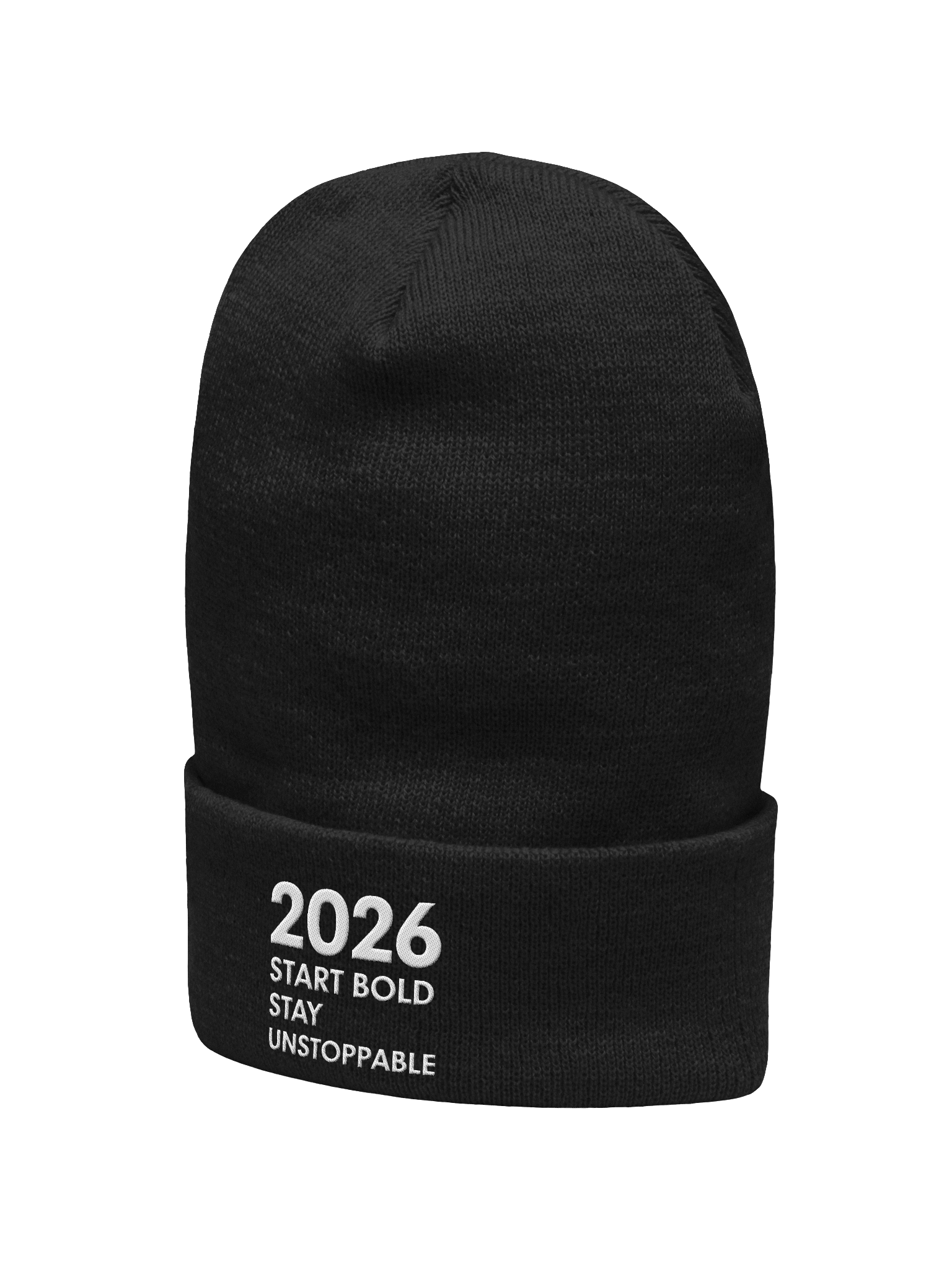 2026 Start Bold Stay Unstoppable Beanie – Empower Your Year with Confidence & Style product image (2)