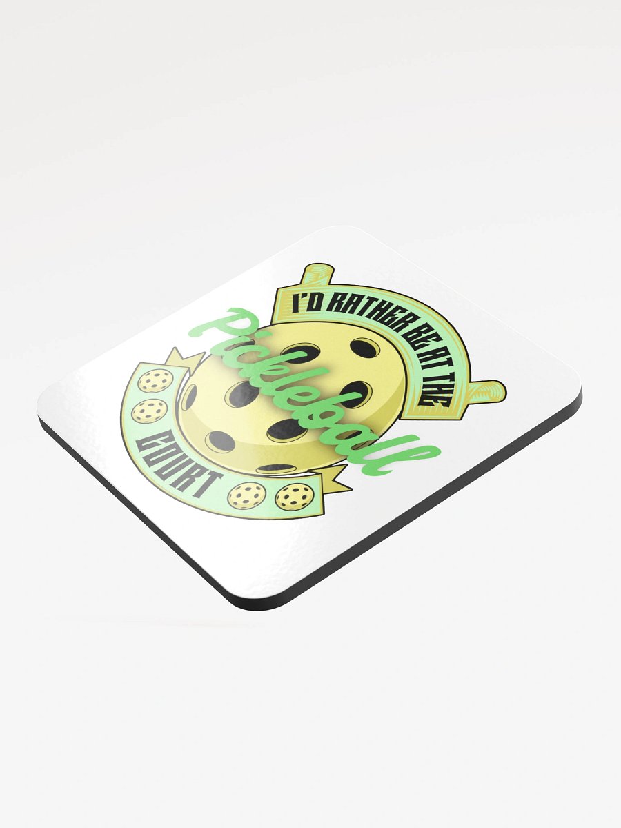 Id Rather Be At The Pickleball Court Paradise Cork Coaster product image (4)