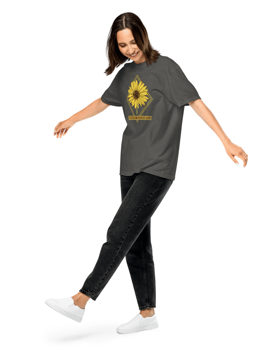 Helianthus Sunflower Unisex Heavyweight 100% Cotton T-Shirt product image (60)