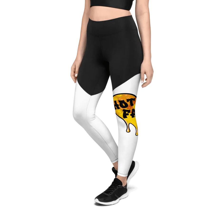 HOT BOX FAM GOLD HONEY COMB LOGO SPORT LEGGINGS product image (6)
