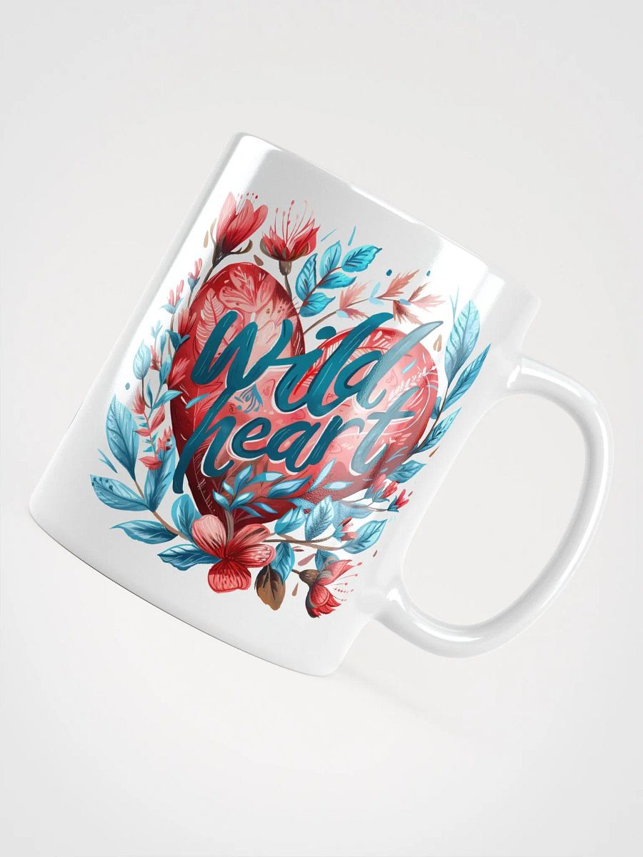 Wild Heart White Glossy Mug product image (4)