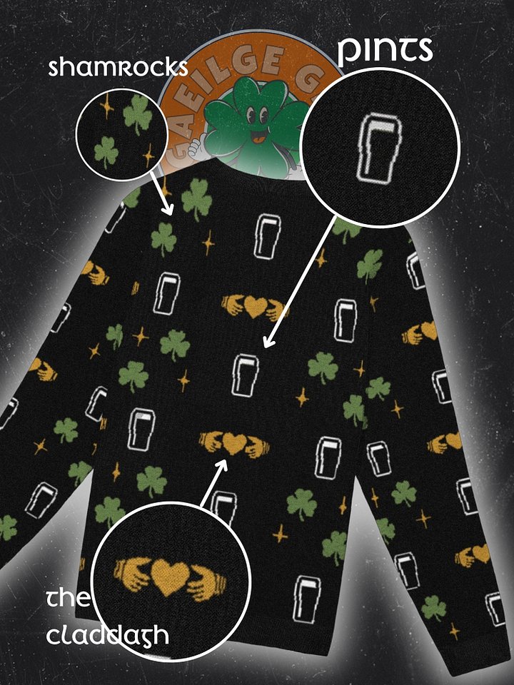 Ugly Irish Everyday Jumper (featuring Porter/Stout, Shamrocks and the Claddagh!) product image (1)