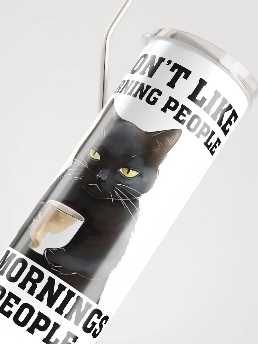 Anti-Morning Cat Tumbler: Embrace Your Inner Night Owl! product image (6)