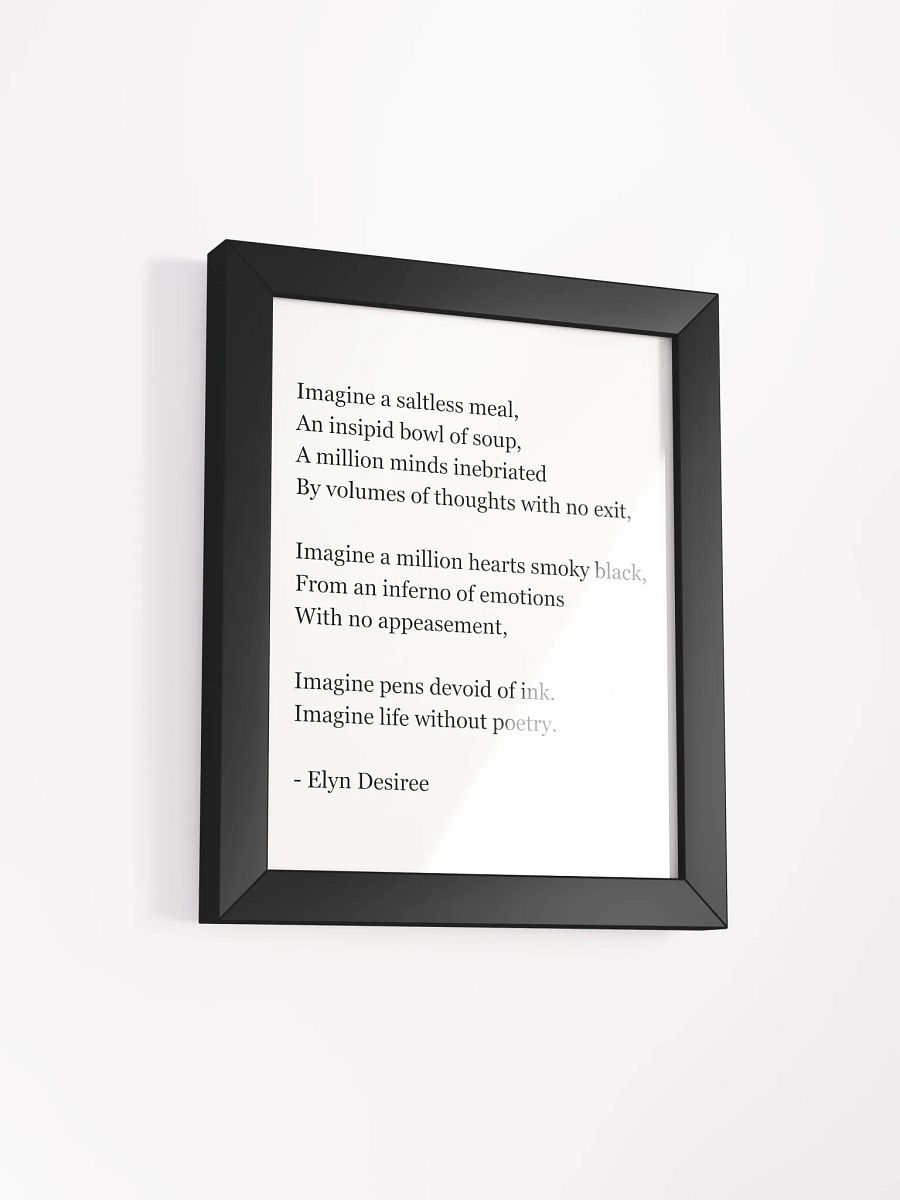 Life Without Poetry Framed Matte Poster product image (2)