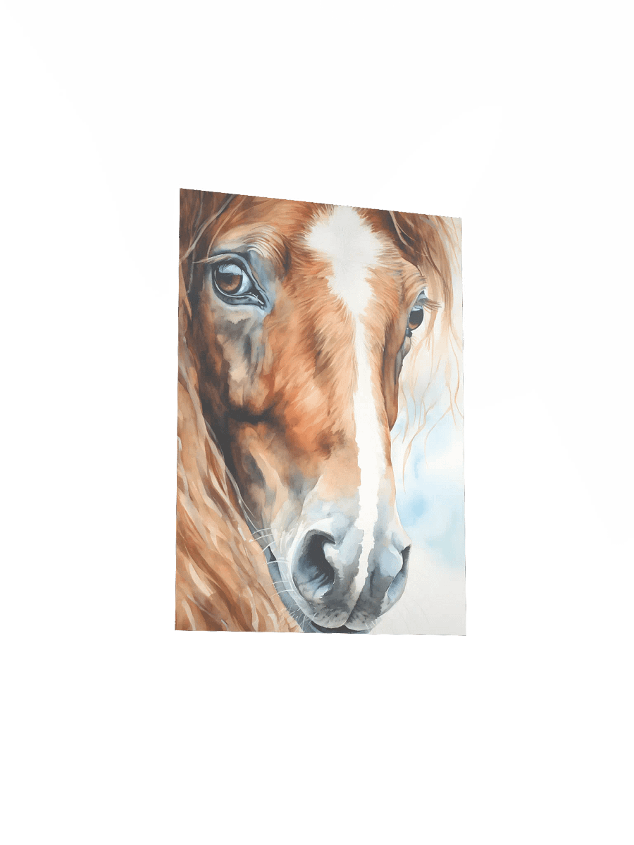 Watercolor Farmhouse Horse Portrait product image (4)