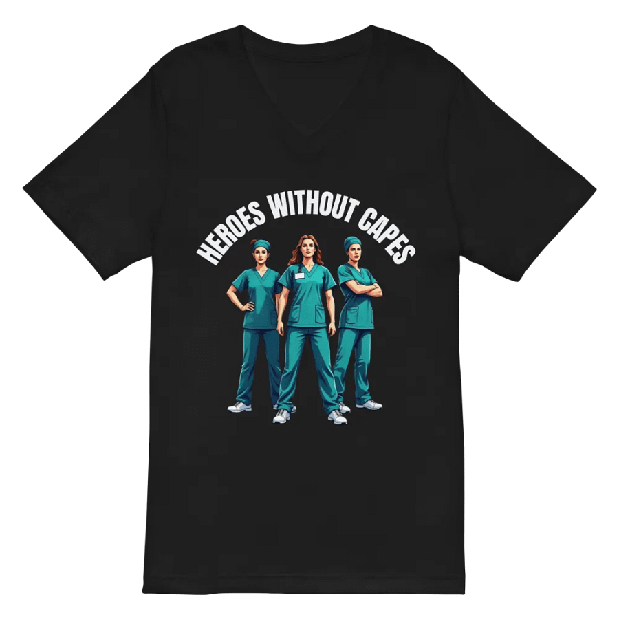 Heroes Without Capes V-Neck Tee product image (2)