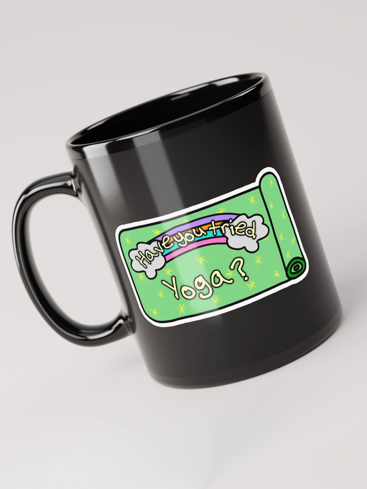“Have You Tried Yoga?” Black Mug product image (6)