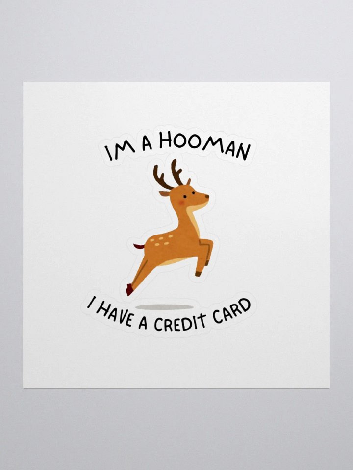 Im a hooman sticker product image (1)
