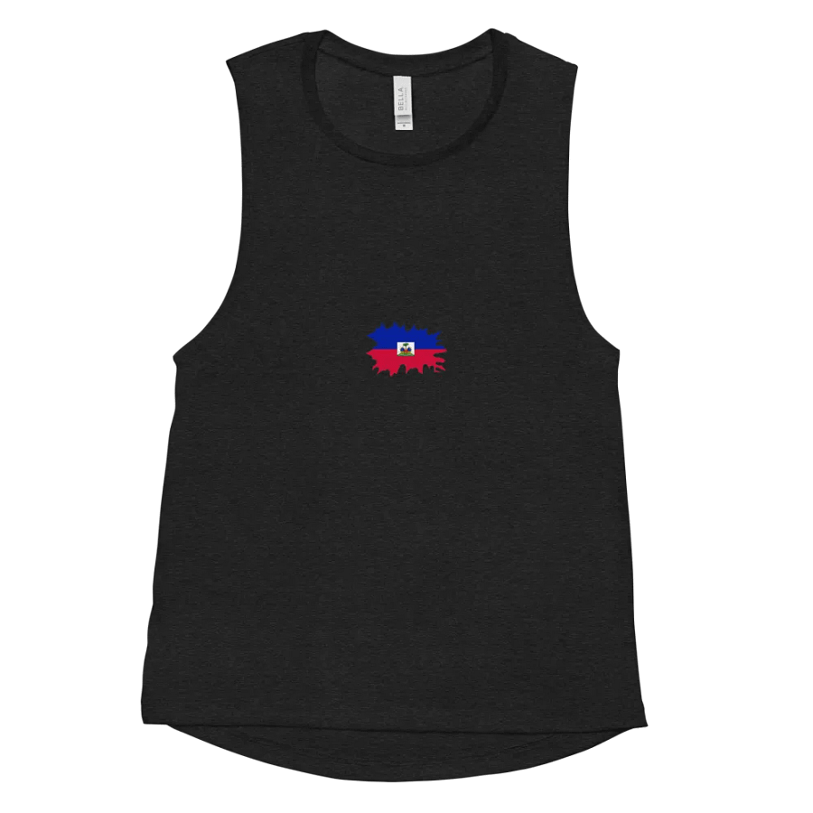 Tank Top Haitian flag product image (11)
