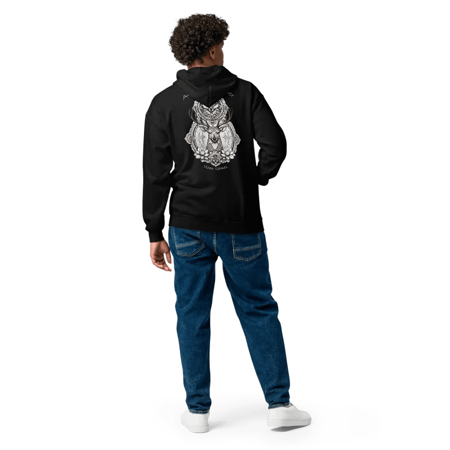 Married To A Stag Always Together Stag and Vixen Mandala Back Print Zippy product image (44)