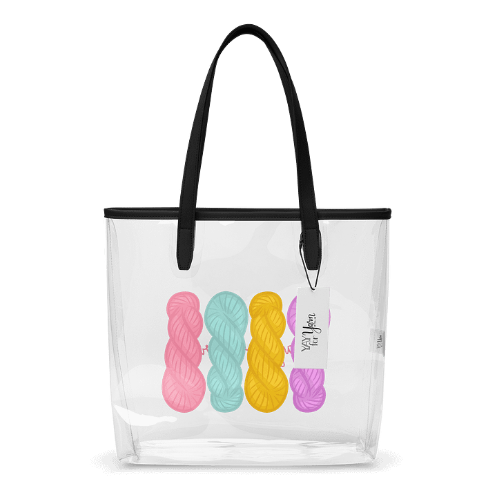 Yarn Hanks Clear Tote product image (1)