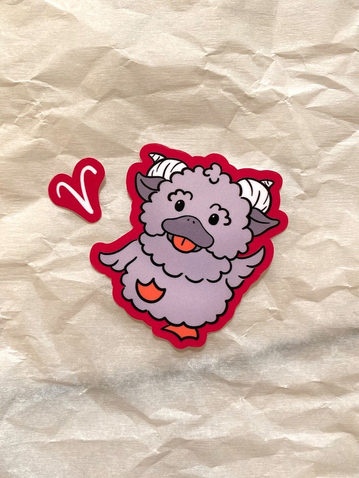 Aries Duck Sticker product image (2)