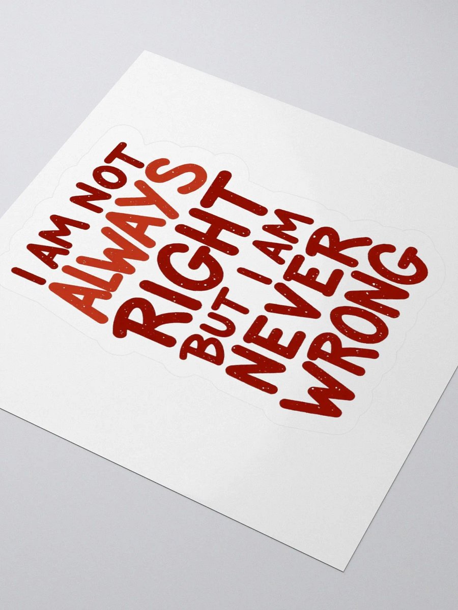 Never Wrong Kiss Cut Stickers product image (7)