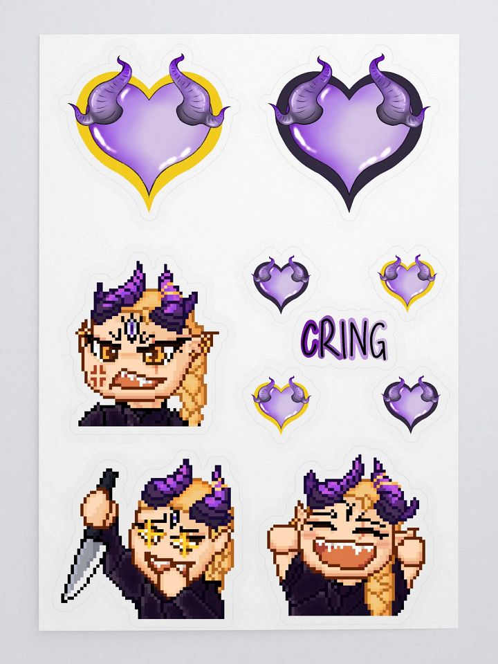 Hearts & Horns Sticker Sheet product image (1)