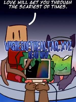 ‧▸ “Love will get you through the scariest of times.” - Vial ‧▸ Start reading now: https://wishesofthealtar.xyz/ #OSC #objectshows #objectshowcommunity #osccomic #wishesofthealtar #WOTA #objectshowcomic