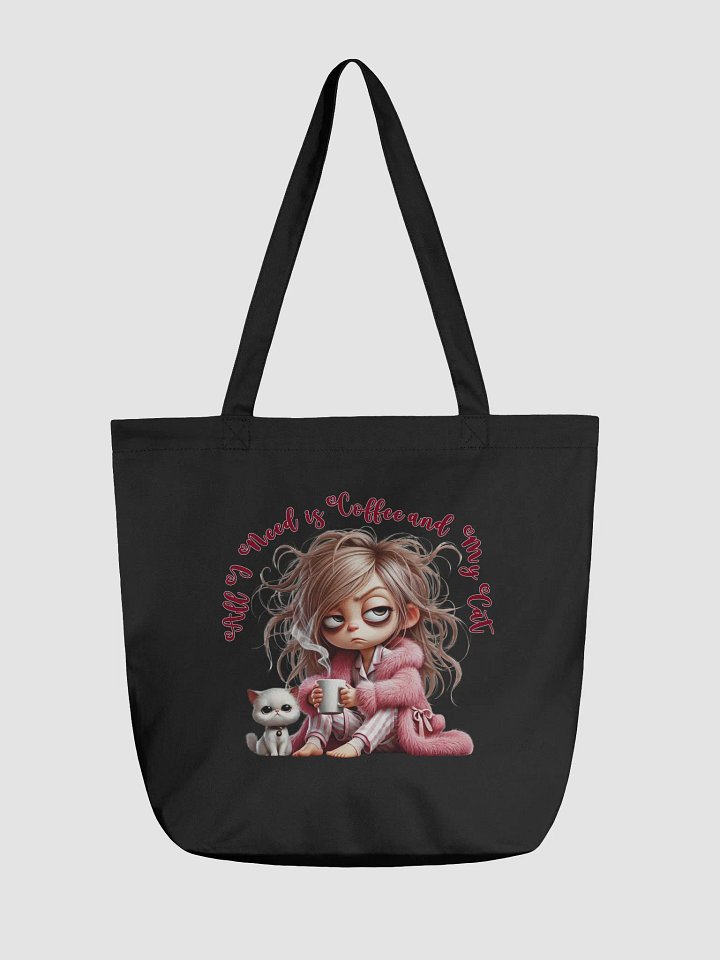 All I Need is Coffee and My Cat Chic Tote Bag product image (2)