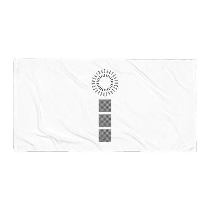 Squares and circle Sublimated Towel product image (1)