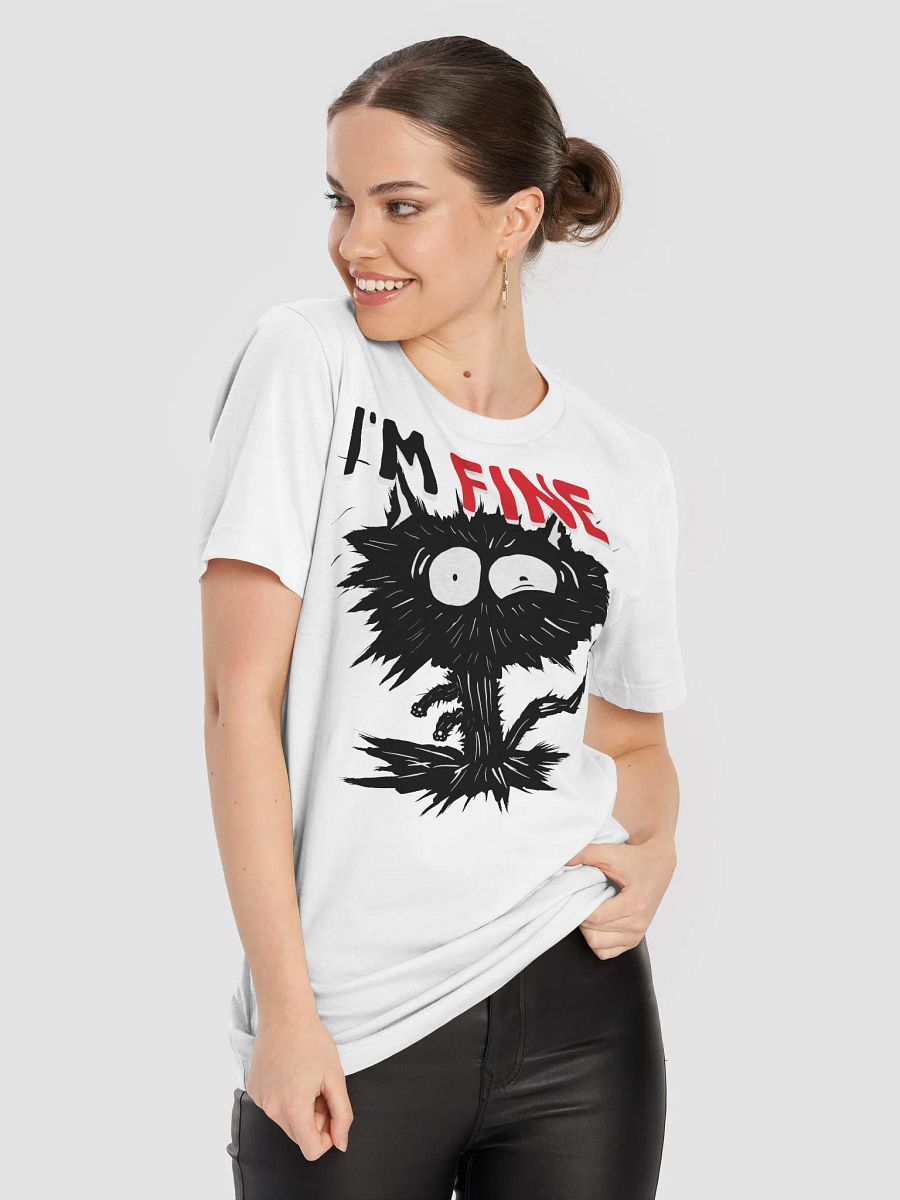 Anxious Cat 'I'M FINE' Tee product image (2)