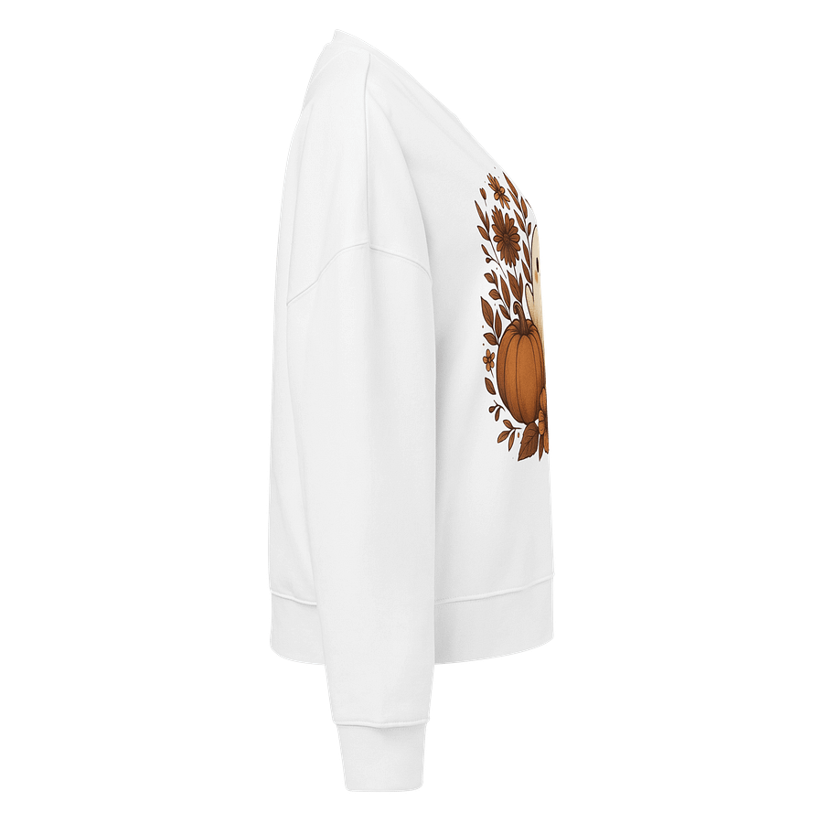 Cozy Autumn Ghost Organic Sweatshirt product image (4)