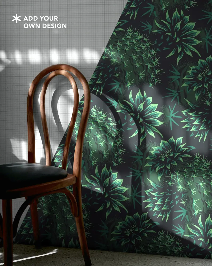 Wallpaper Mockup with Wooden Chair product image (2)