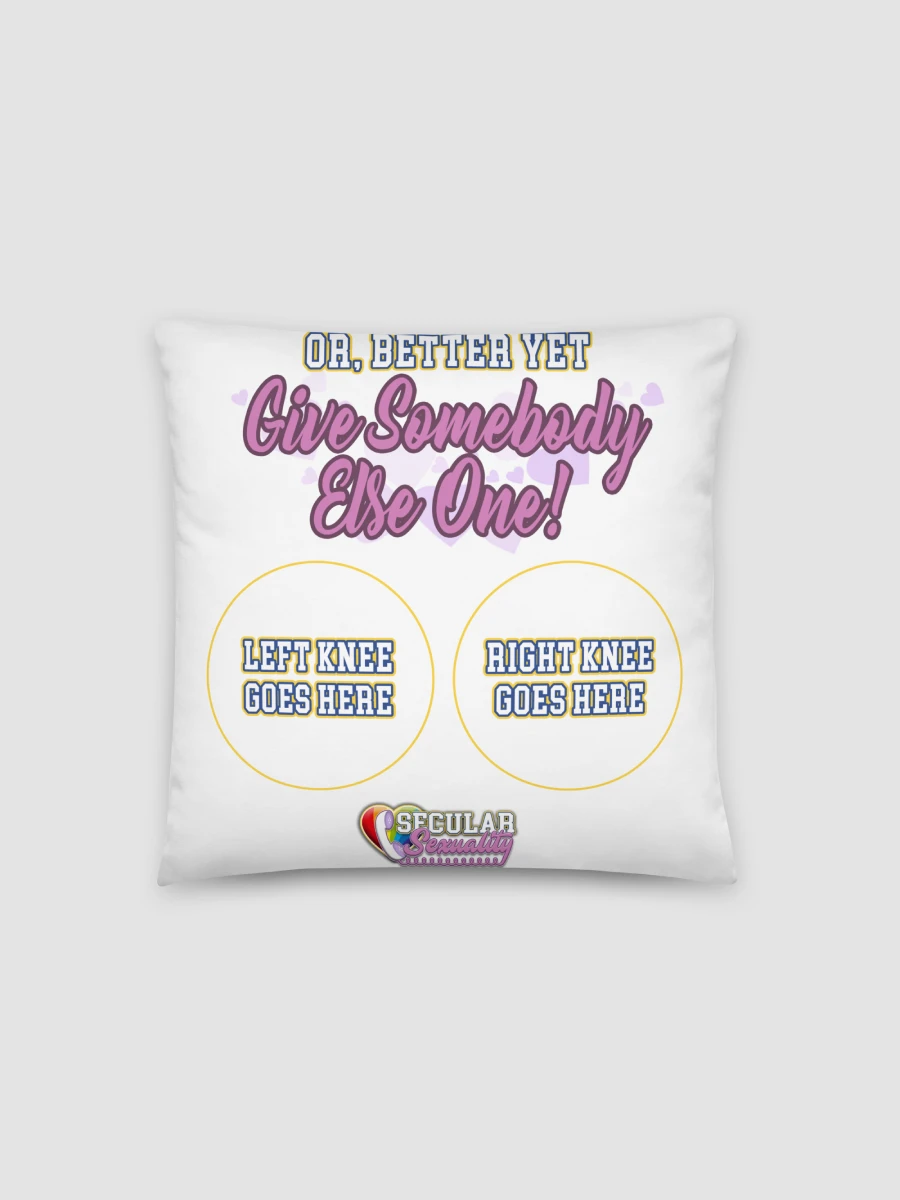 Secular Sexuality Orgasm Pillow - White product image (2)