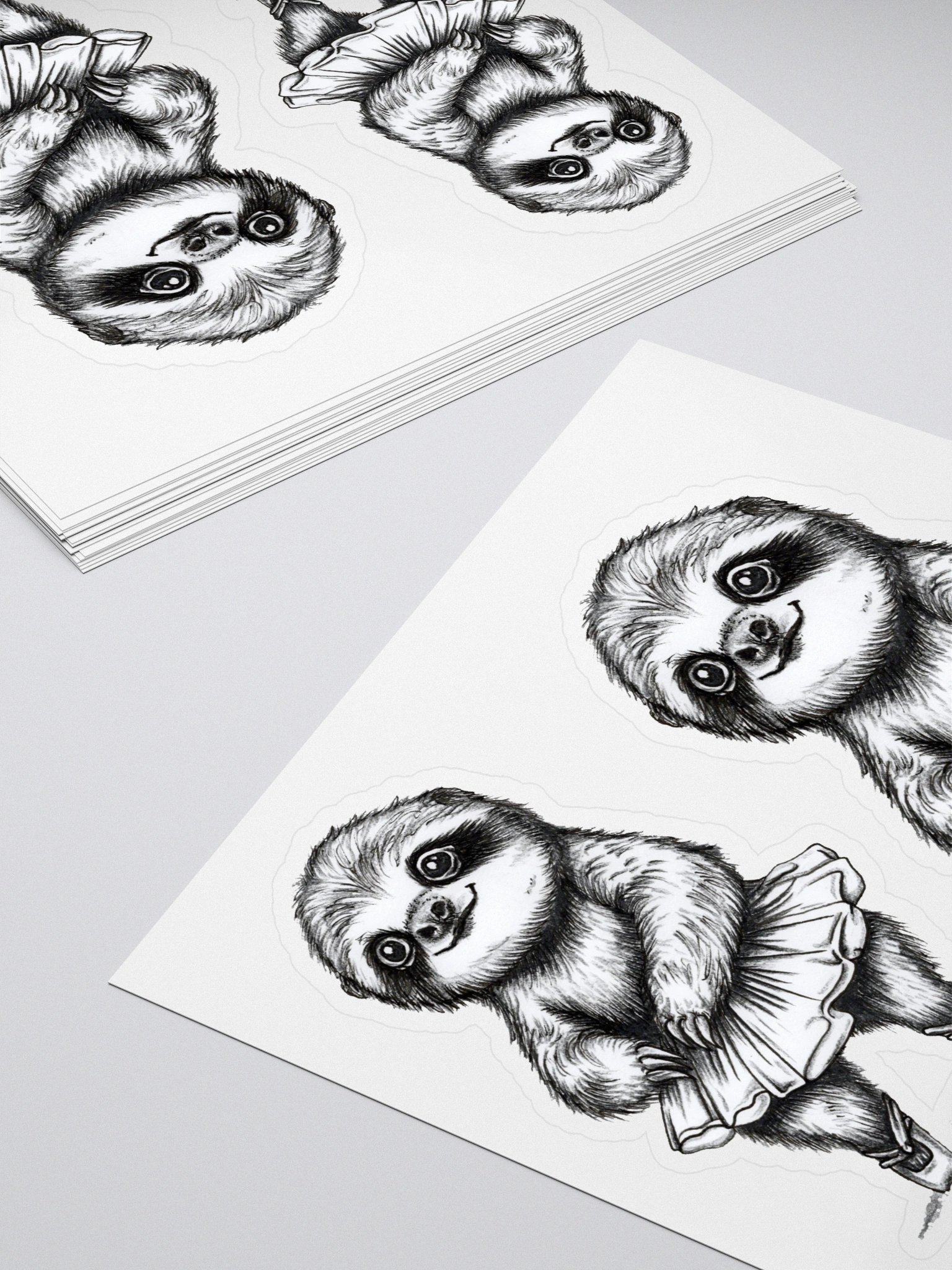 Ballet Sloth Vinyl Sticker product image (4)