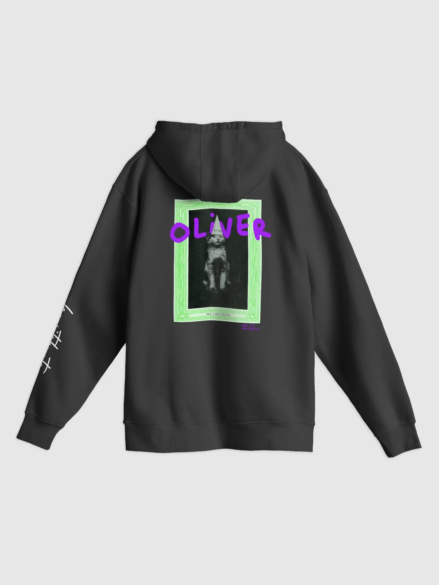 Oliver Dunce on back Graphic Hoodie product image (2)