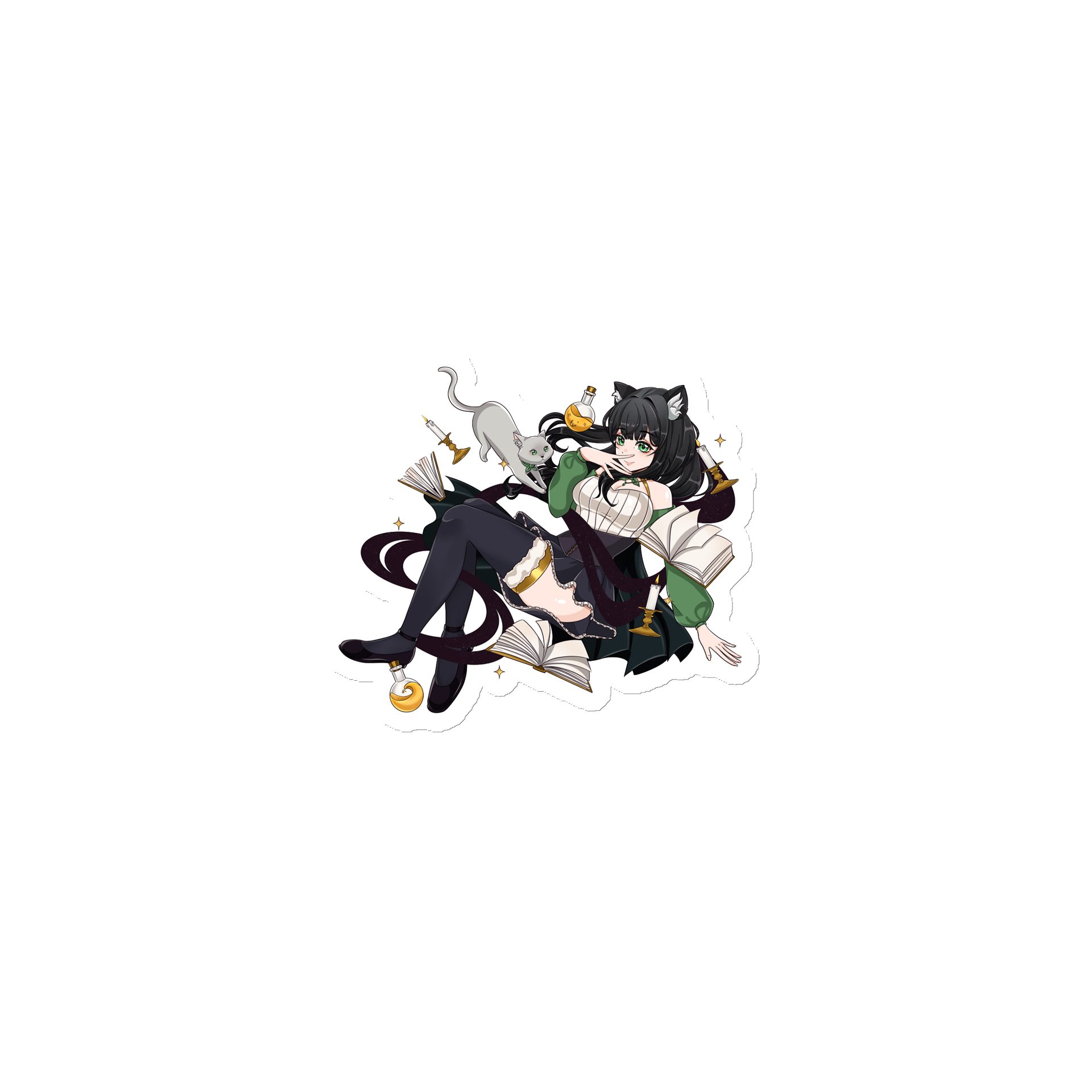 Enchanting Cat-Eared Anime Magnets product image (1)