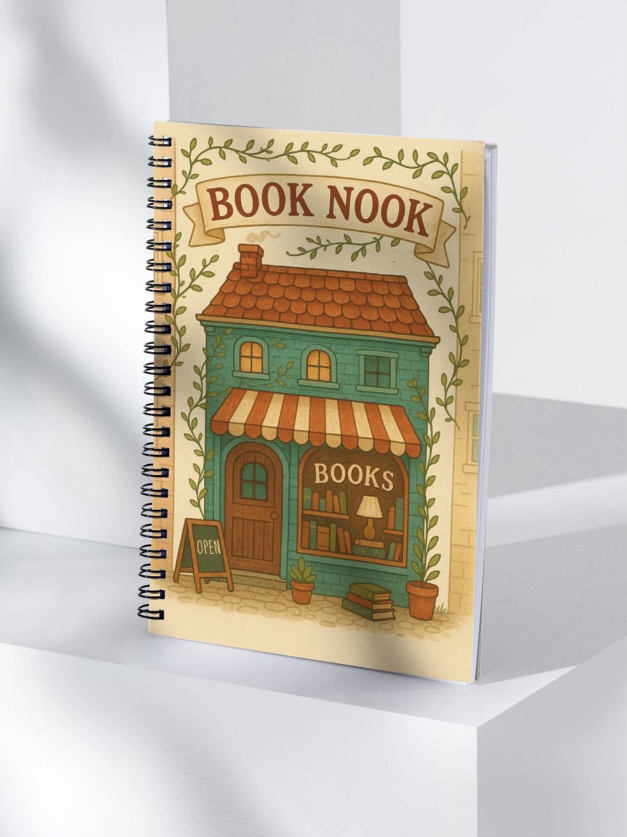 Whimsical Book Nook Spiral Notebook product image (4)