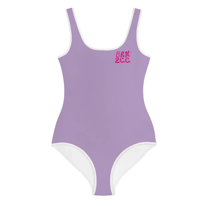 💖Girls' | Youth | BRN.2C.C.™ | East Side Lavender Swimsuit 👙| Pink Logos product image (2)