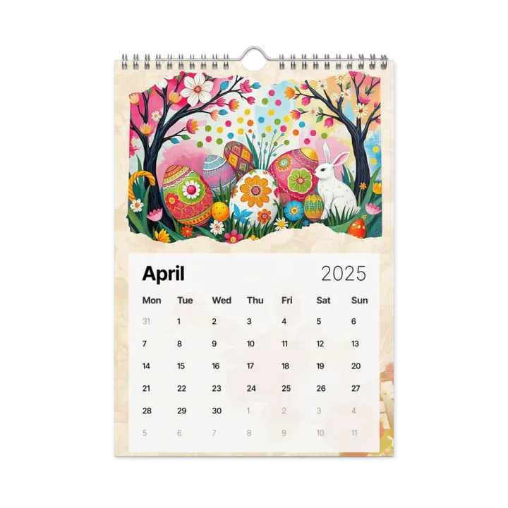 FOLK ART WALL CALENDAR 2025 product image (1)