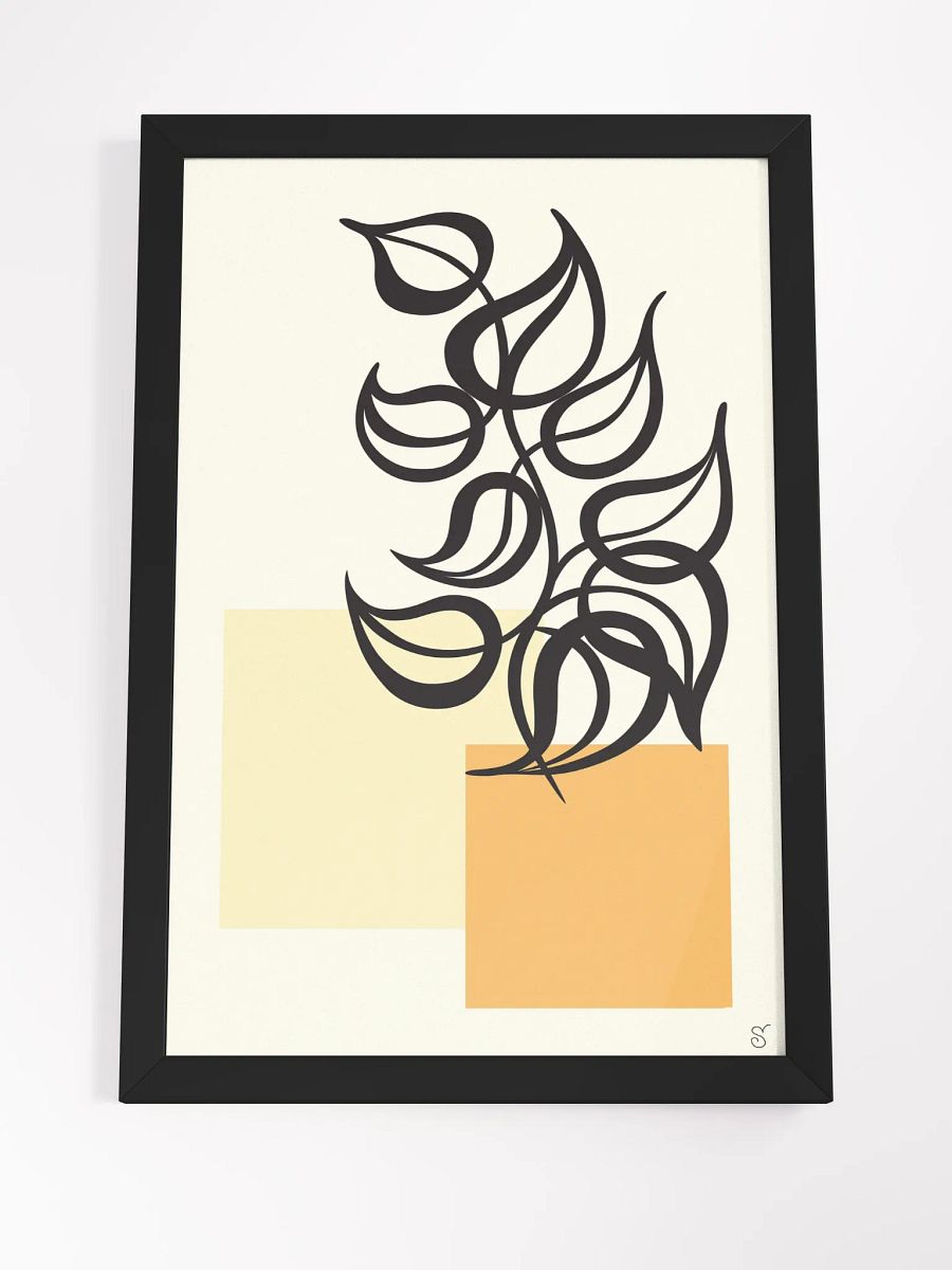 Vibrant Ayous Wood Framed Poster - Abstract Image No. 2 product image (19)