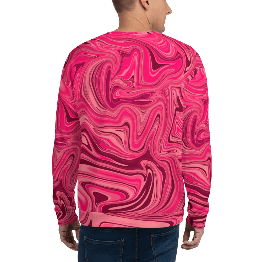 Sweatshirt - Shades of Magenta Pink Digital Fluid Art product image (8)