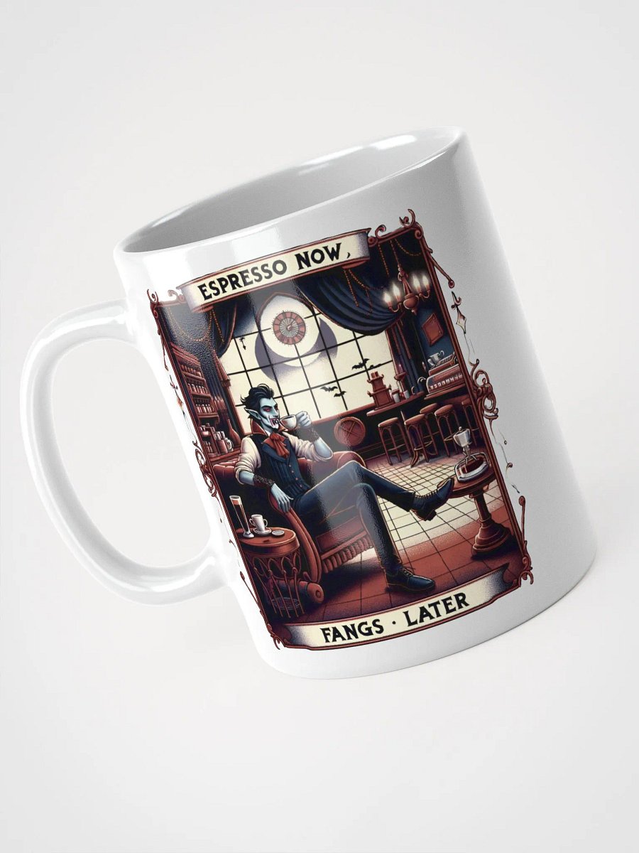 Espresso Now, Fangs Later- White Mug product image (4)