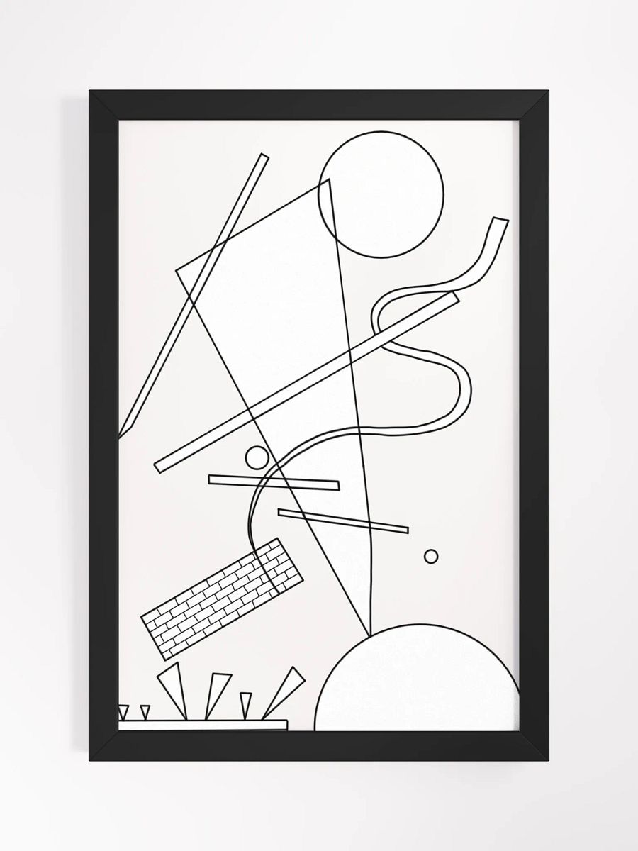 Color-Your-Own Kandinsky's Framed Poster! 12" x 18" product image (1)