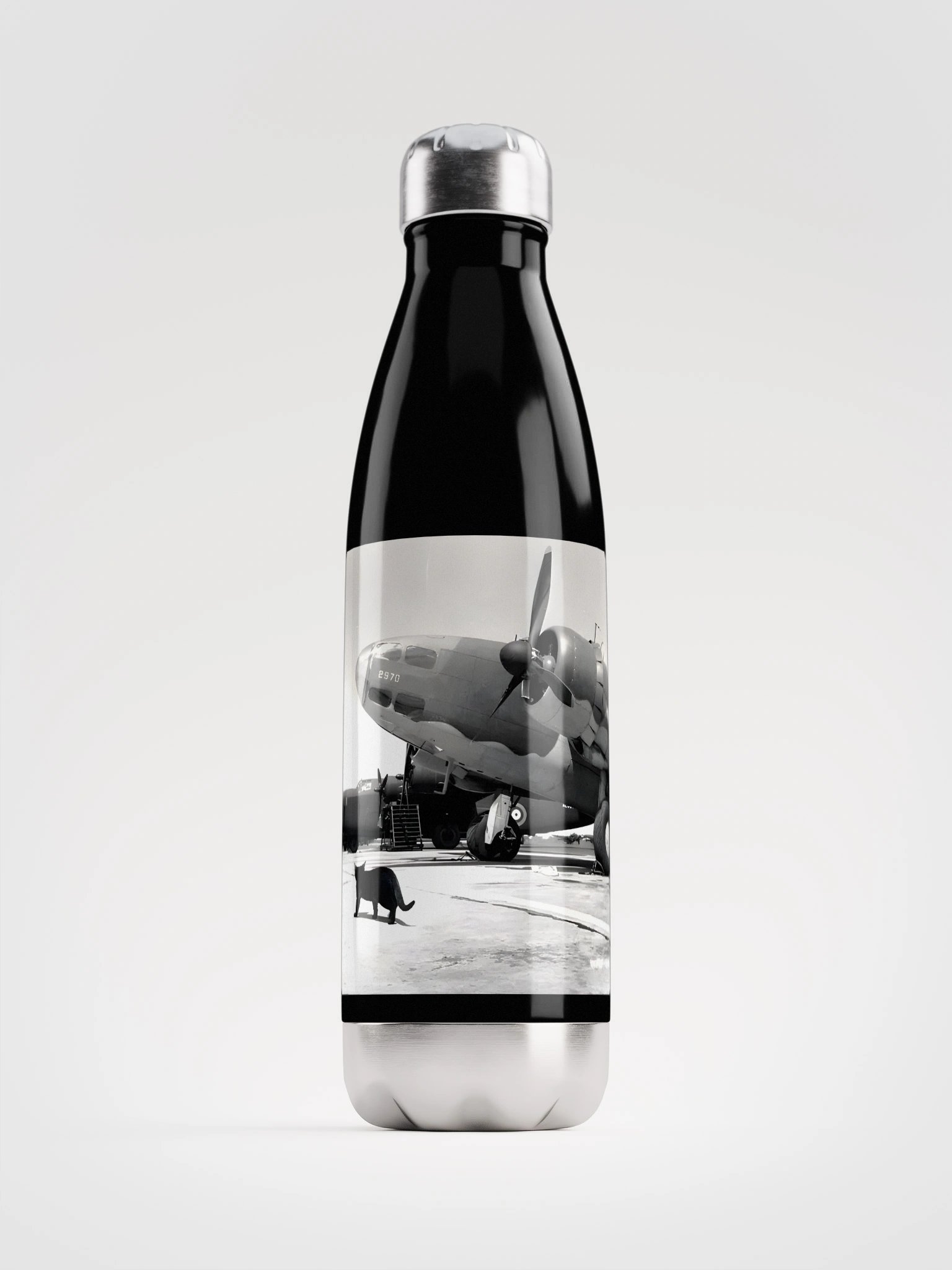 Tarmac Cat Stainless Steel Water Bottle product image (1)