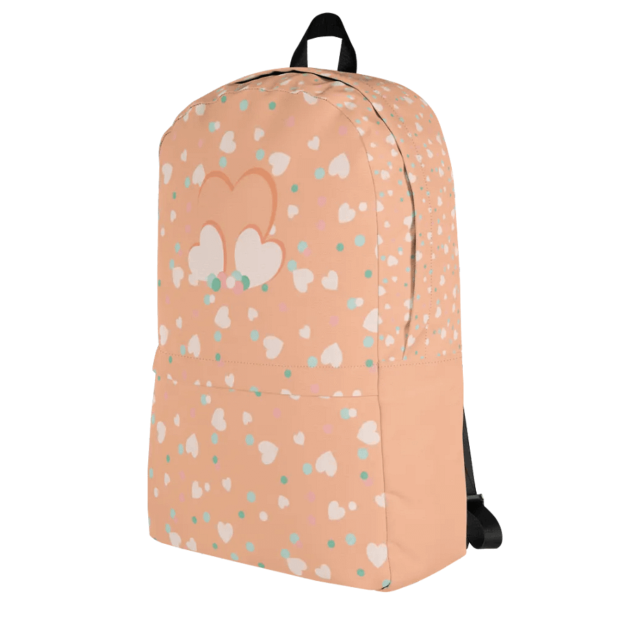 Simply Peachy Hearts and Dots Backpack product image (4)