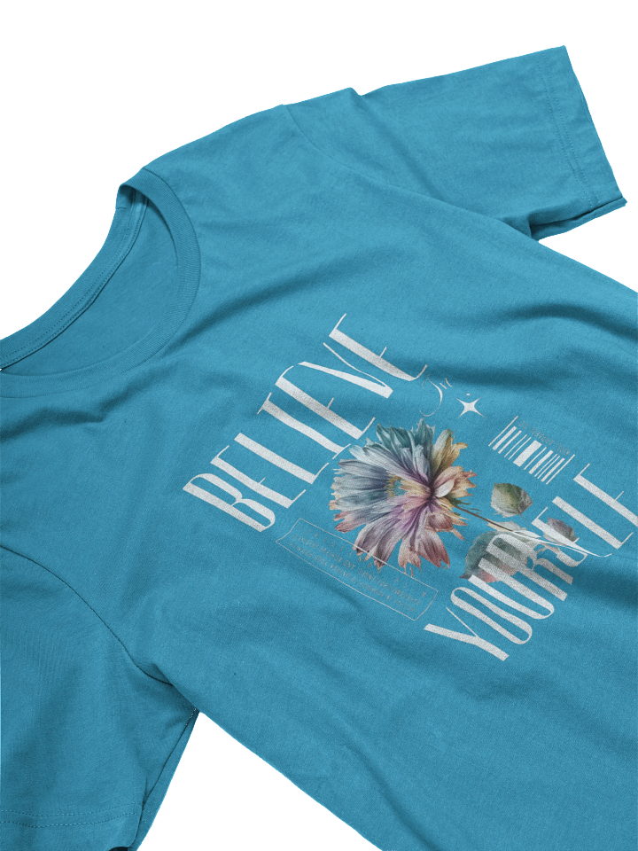 Believe in Yourself Floral T-Shirt for mindful people product image (2)