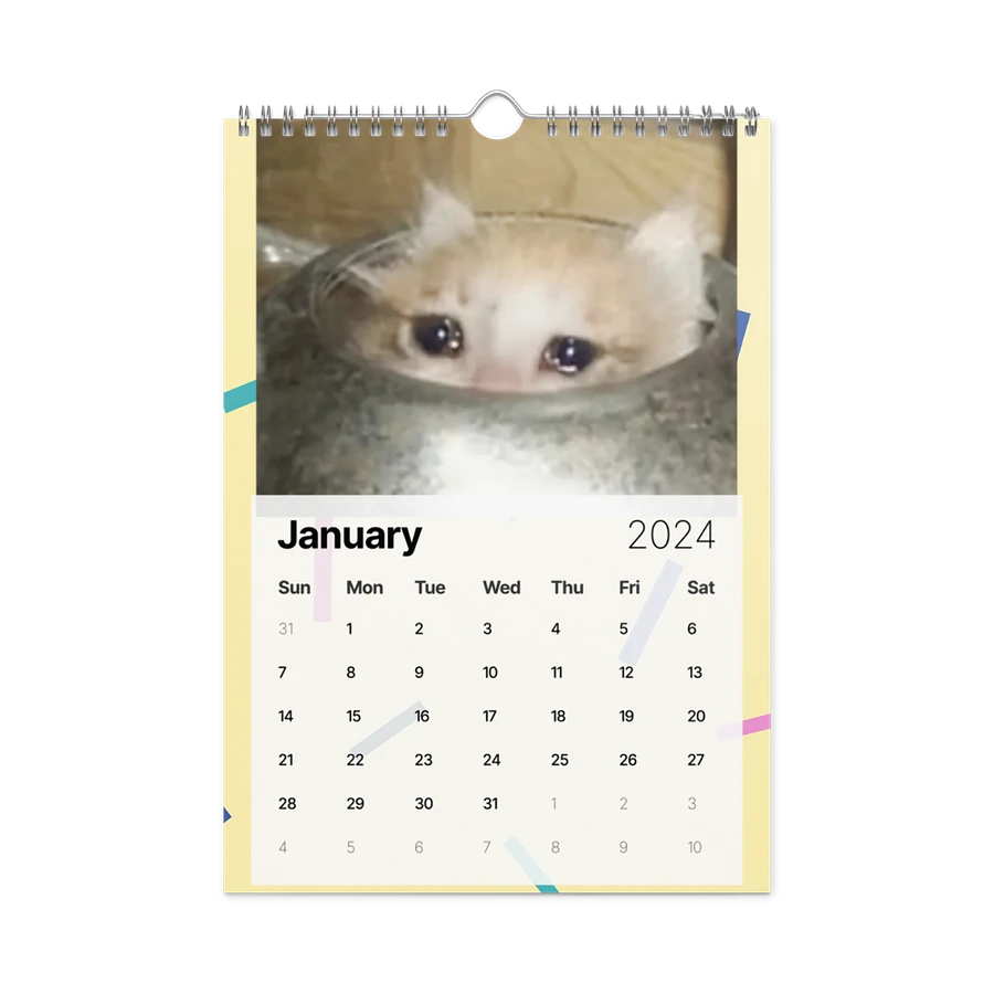 Wall Calendar (2024): Meme Cats product image (8)