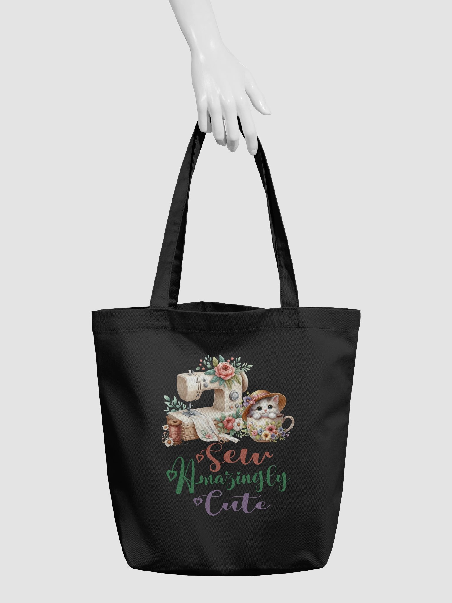 Floral Feline Sew Amazingly Cute Tote product image (4)