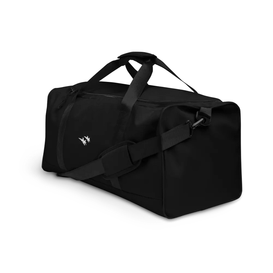 Twin Hornets Logo Duffle Bag, Black product image (3)