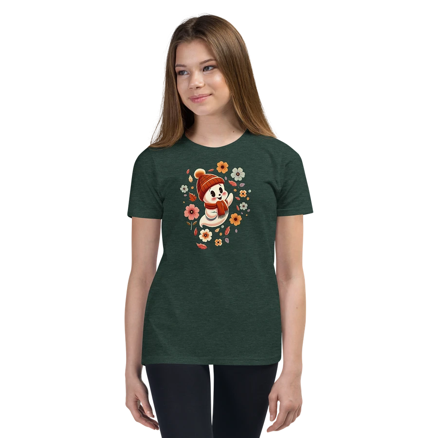 Ghost in a Hat Floral Kids T-Shirt product image (17)