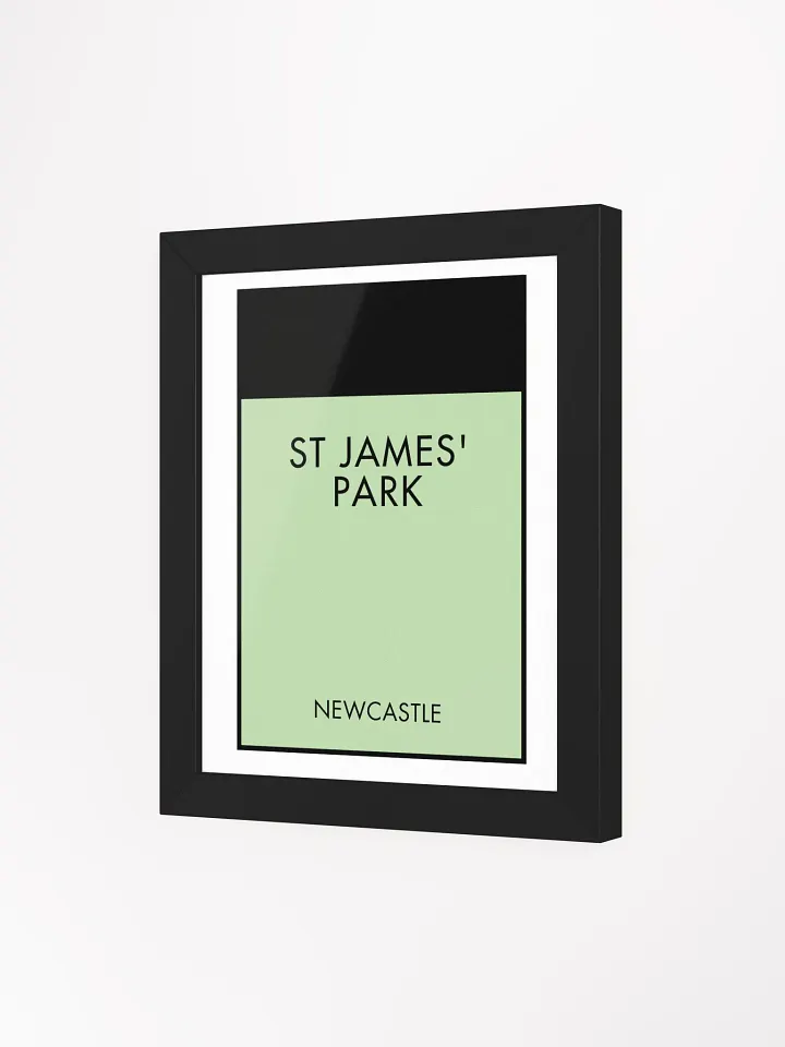 St James’ Park Newcastle Monopoly Title Art Framed Print product image (1)