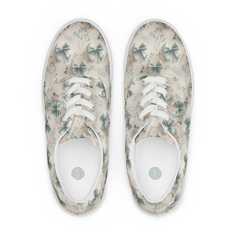 Women's Lace-Up Canvas Shoes – Something Blue Bows product image (1)