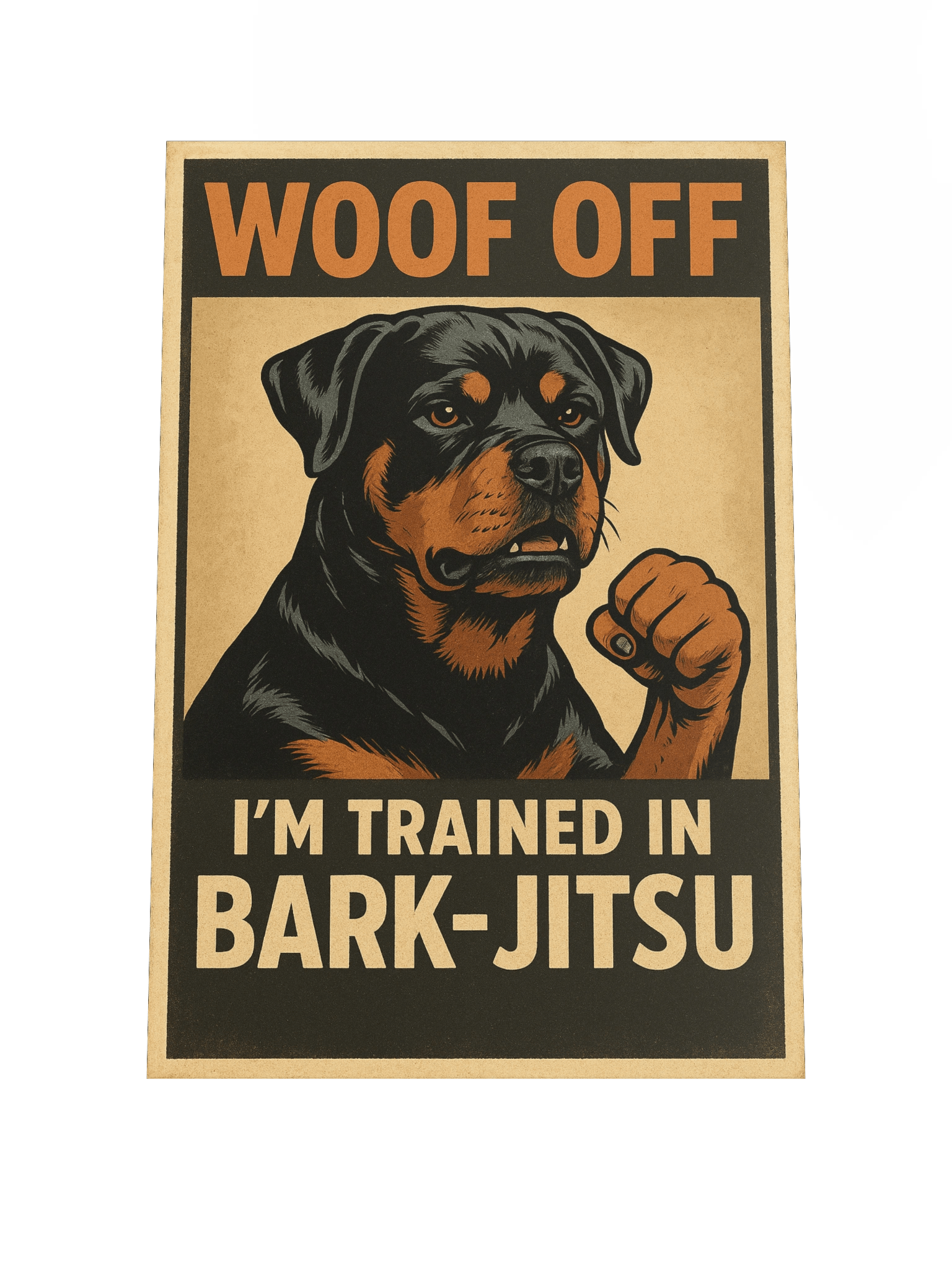 Woof Off: Bark-Jitsu Rottweiler Poster product image (3)