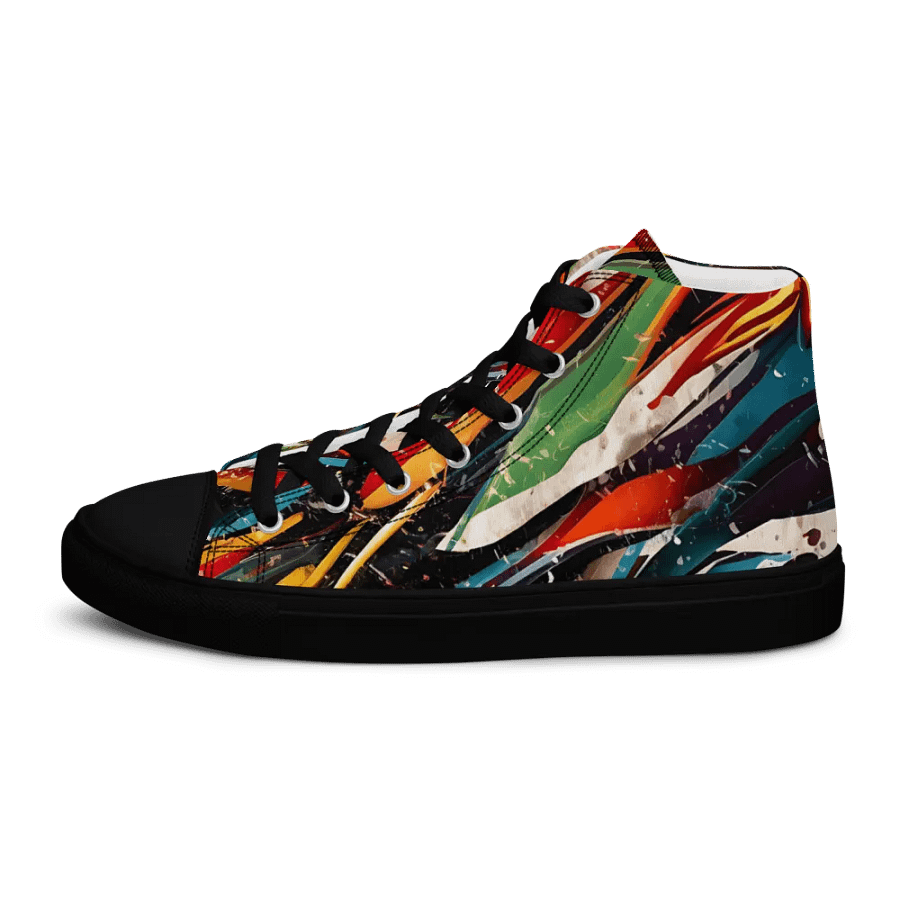 Chromatic Chaos High Top Canvas Shoes product image (8)