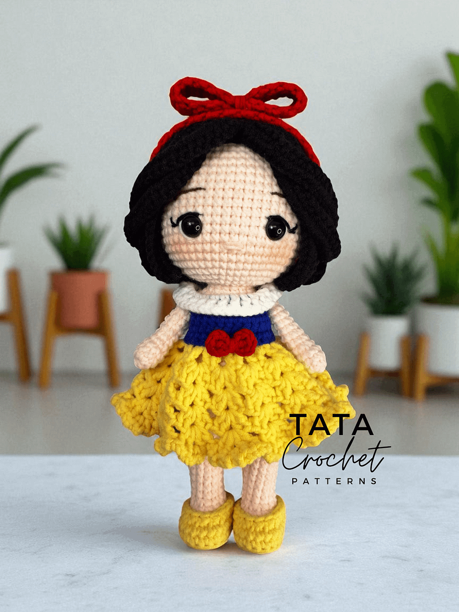 PDF -♡- Doll Dress Up & Transformation -♡- Snow White Princess Amigurumi Crochet Pattern product image (3)
