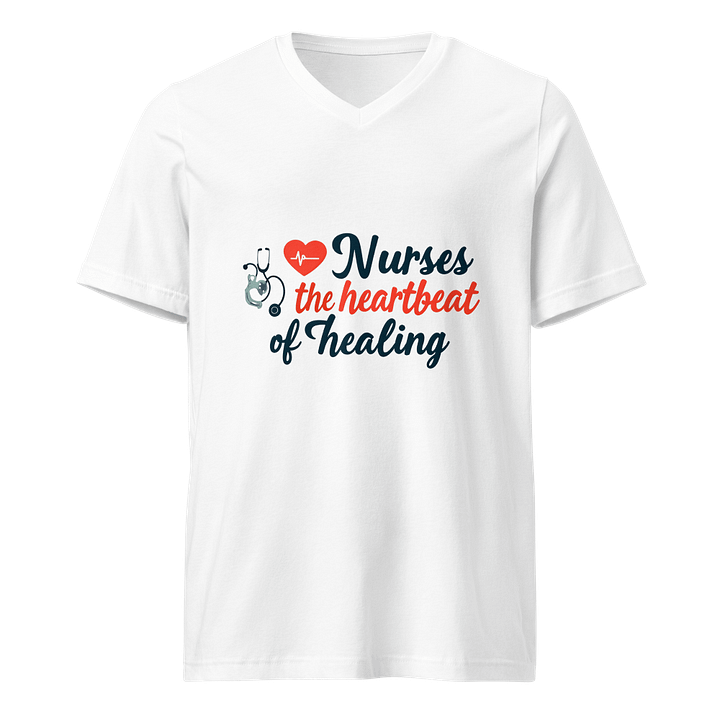 Heartbeat of Healing V-Neck Tee product image (1)