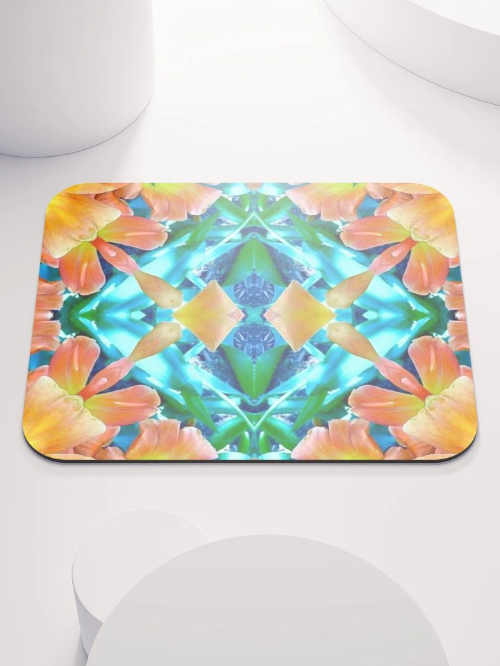 Floral Kaleidoscope Mouse Pad product image (1)