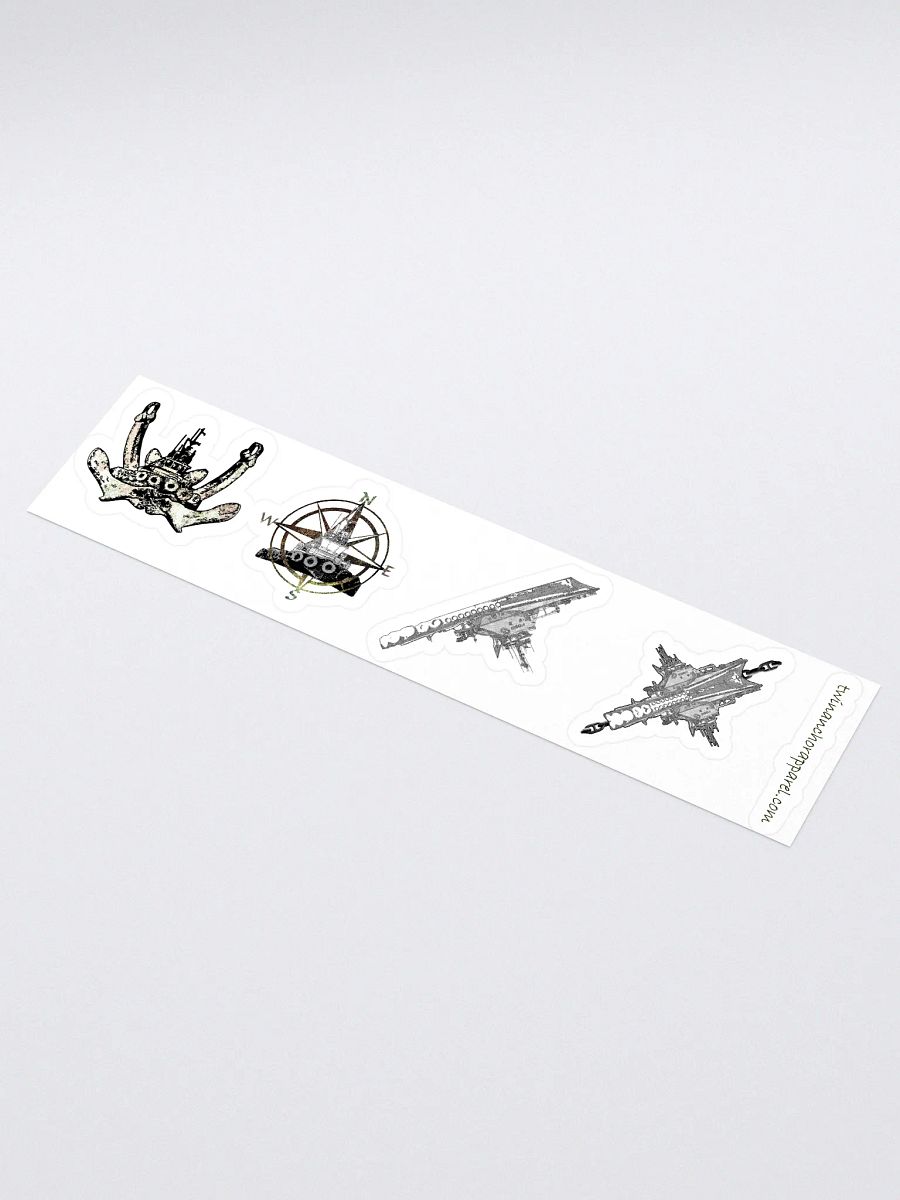 Mixed design Foss Tug sticker sheet (sheet size 15" x 3.75") Kiss Cut Stickers product image (1)